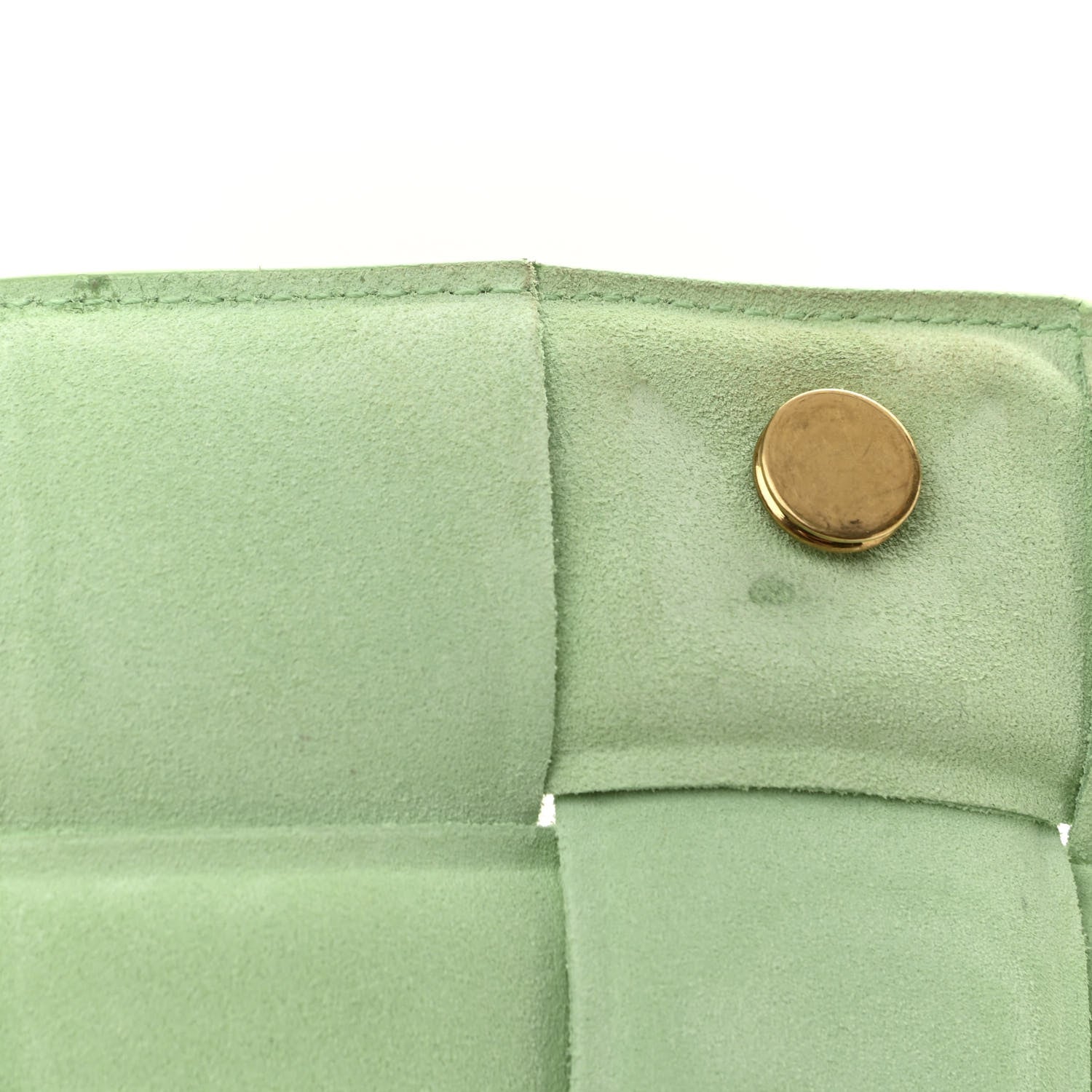 Bottega Veneta Suede Maxi Intrecciato Padded Chain Cassette Crossbody Bag Wasabi 11 of 12