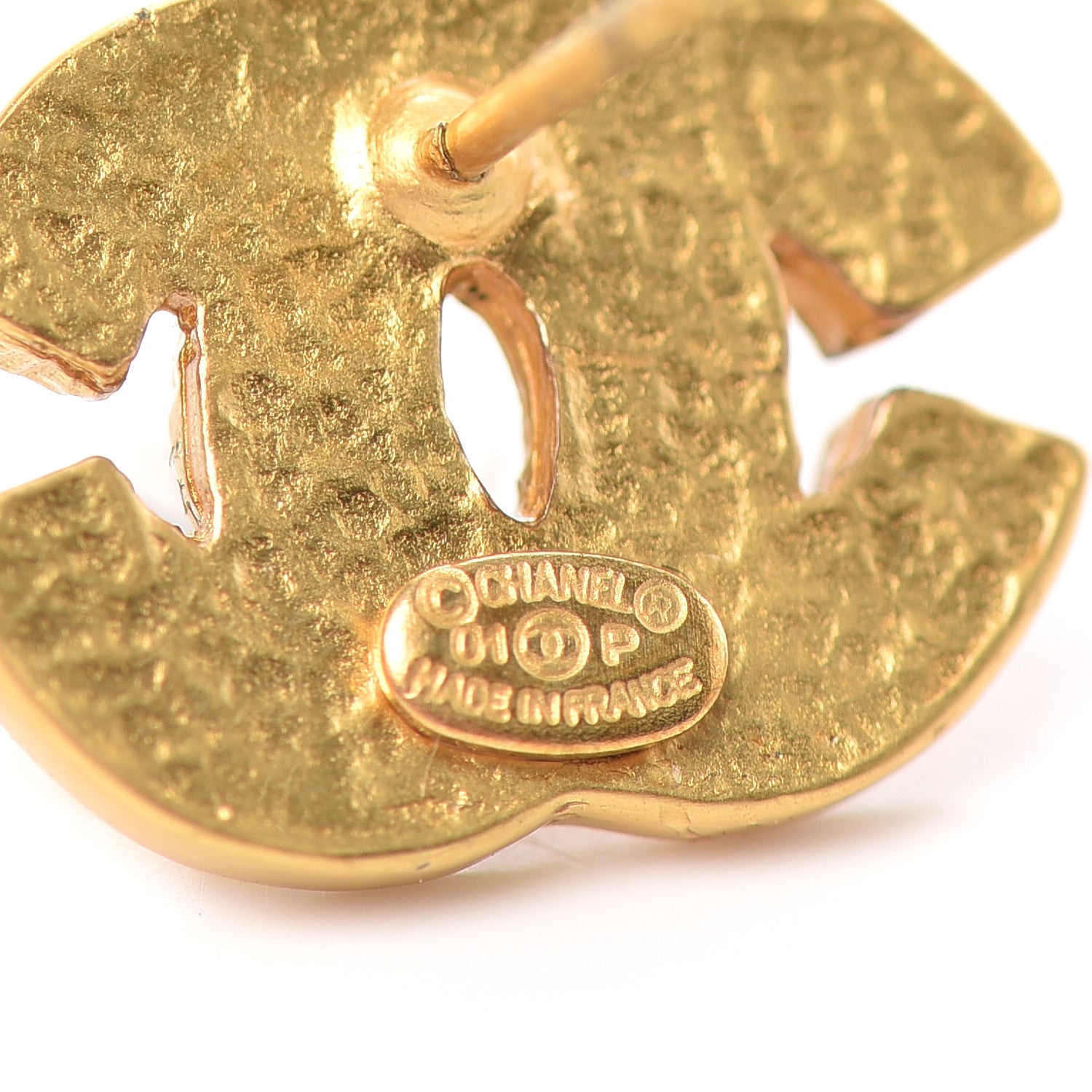 Chanel CC Earrings Gold 4 of 4