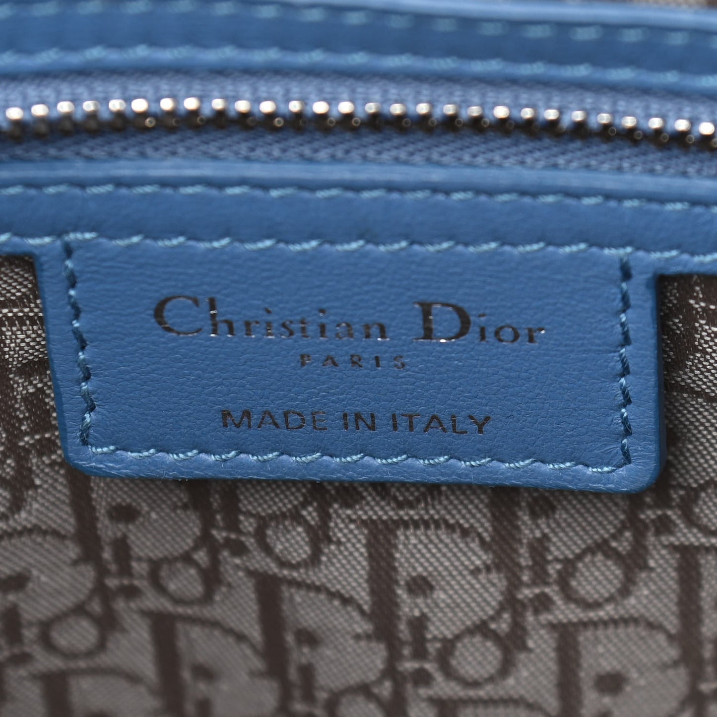 Lambskin Cannage Large Lady Dior Denim