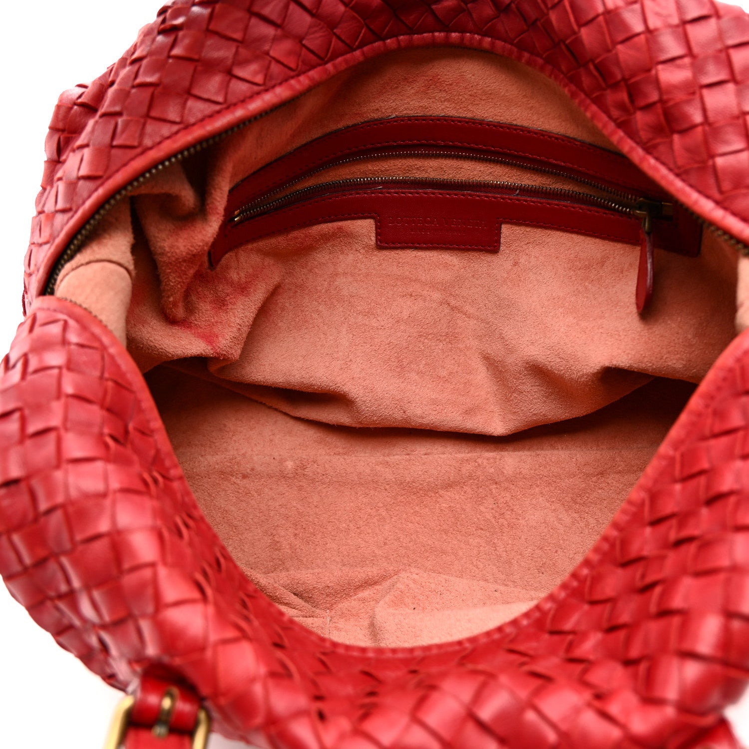 Bottega Veneta Nappa Intrecciato Montaigne Bag Red 6 of 22