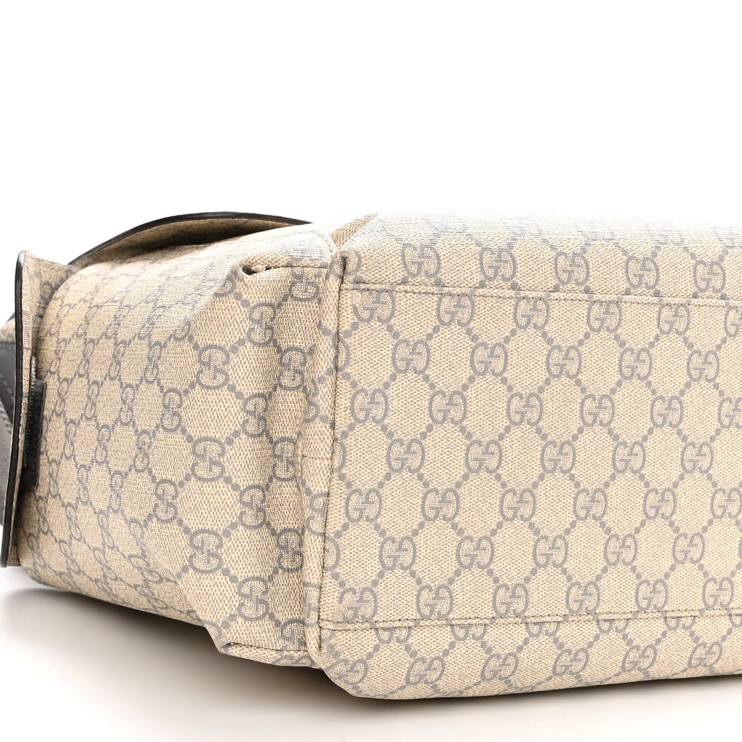 GG Plus Monogram Messenger Diaper Bag Ecru Grigio