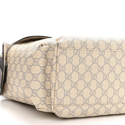 Gucci GG Plus Monogram Messenger Diaper Bag Ecru Grigio 10 of 13