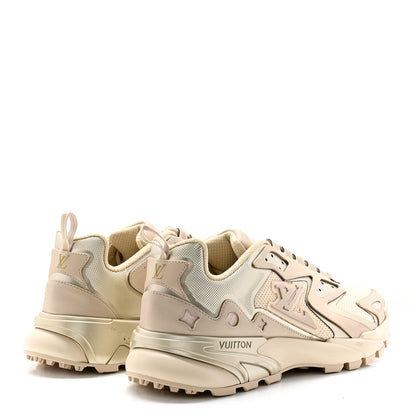 Louis Vuitton Metallic Canvas Mesh Mens LV Runner Tatic Sneakers 9 Beige 4 of 15