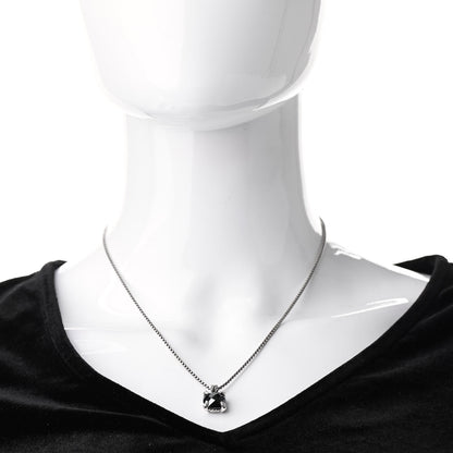 David Yurman Sterling Silver Diamond Hematine 11mm Chatelaine Pendant Necklace 2 of 4