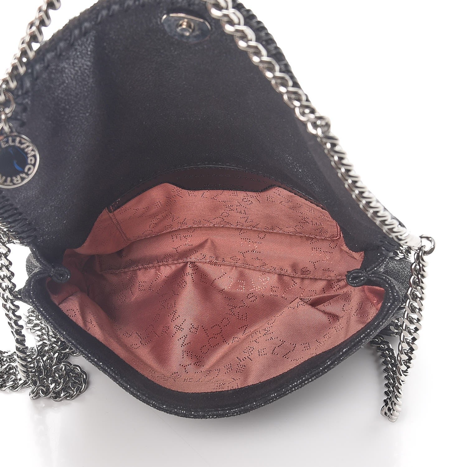Stella McCartney Shaggy Deer Mini Falabella Shoulder Bag Black 6 of 8