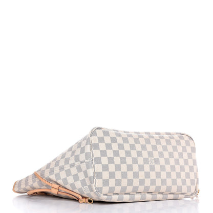 Louis Vuitton Damier Azur Neo Neverfull MM Rose Ballerine 4 of 11