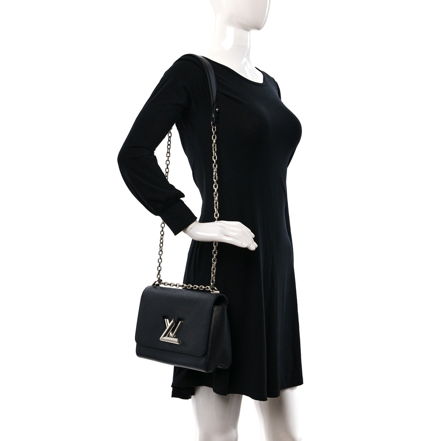 Epi Twist Shoulder Bag MM Black