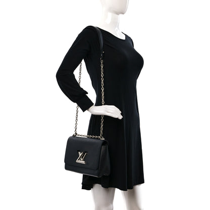 Louis Vuitton Epi Twist Shoulder Bag MM Black 2 of 9
