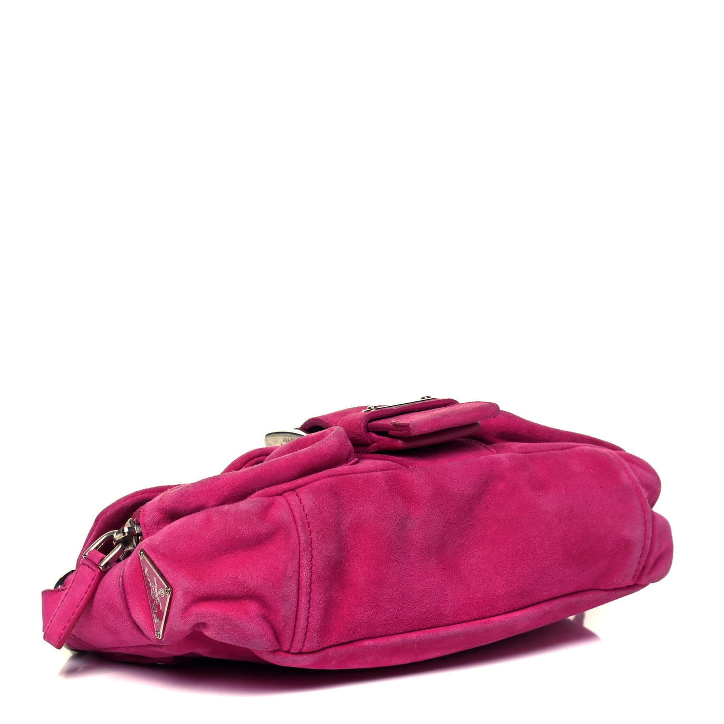 Scamosciato Suede Shoulder Bag Fuxia