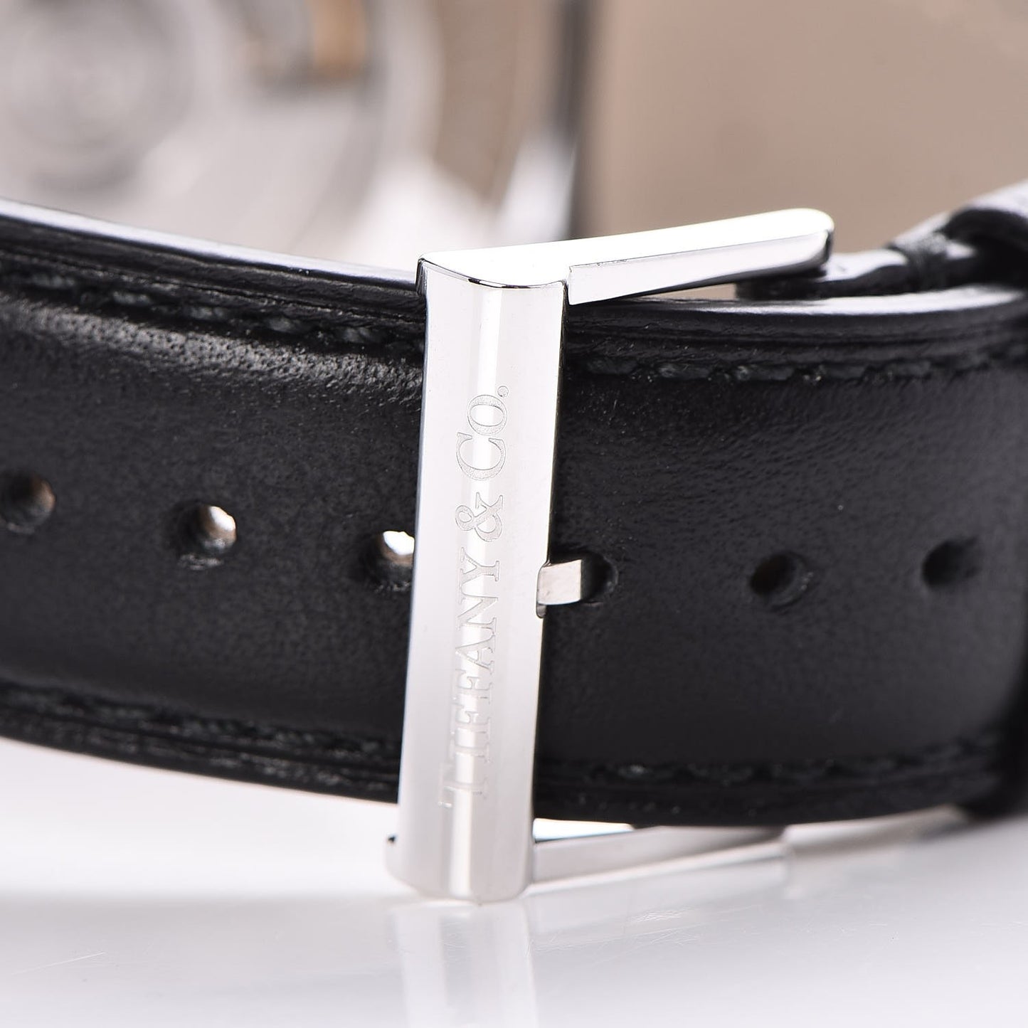 Sterling Silver Calfskin 39mm Atlas Automatic Watch