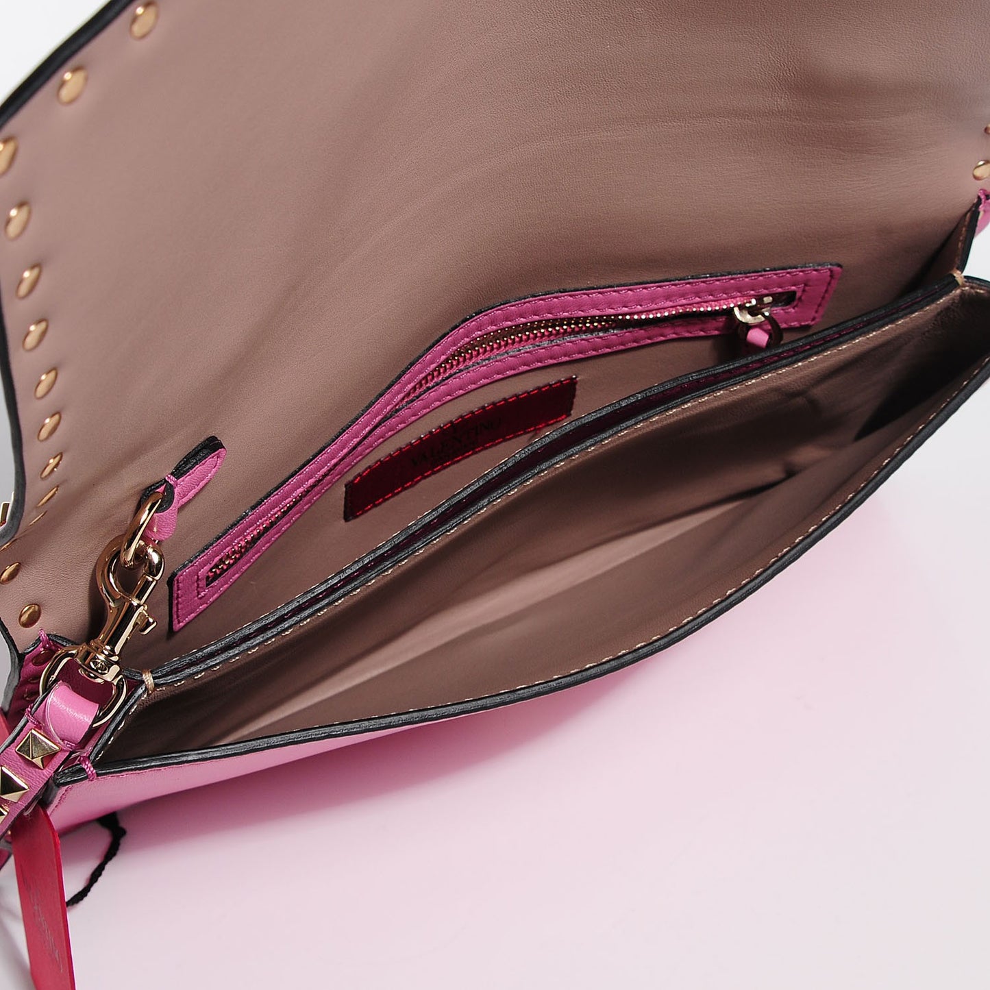 Nappa Rockstud Wristlet Clutch Ninphea