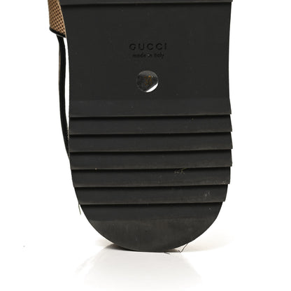 Gucci Monogram Maxi GG Granada Kid Angelina Platform 35mm Slingback Sandals 38 Camel Ebony Black 12 of 12