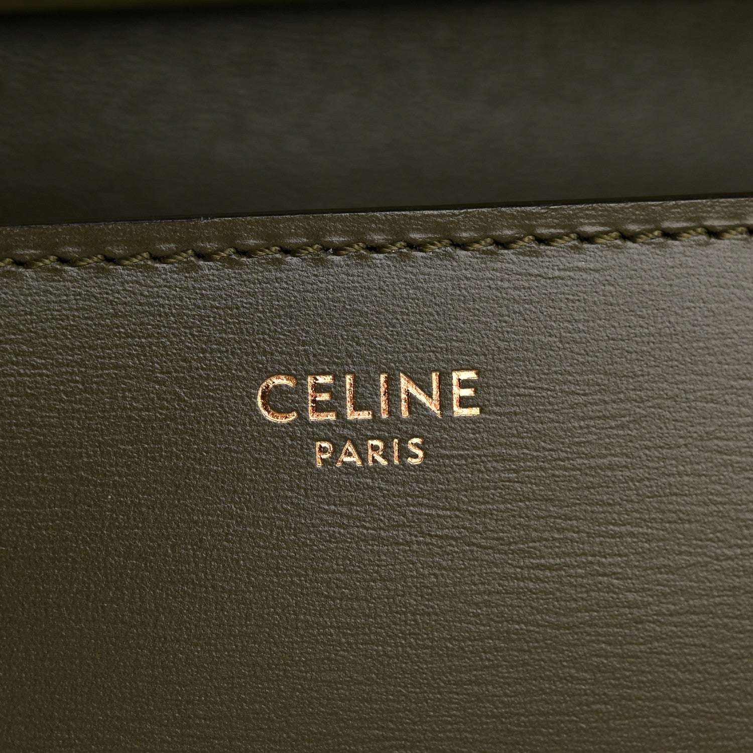 Celine Box Calfskin Teen Classic Box Flap Bag Dark Olive 6 of 14
