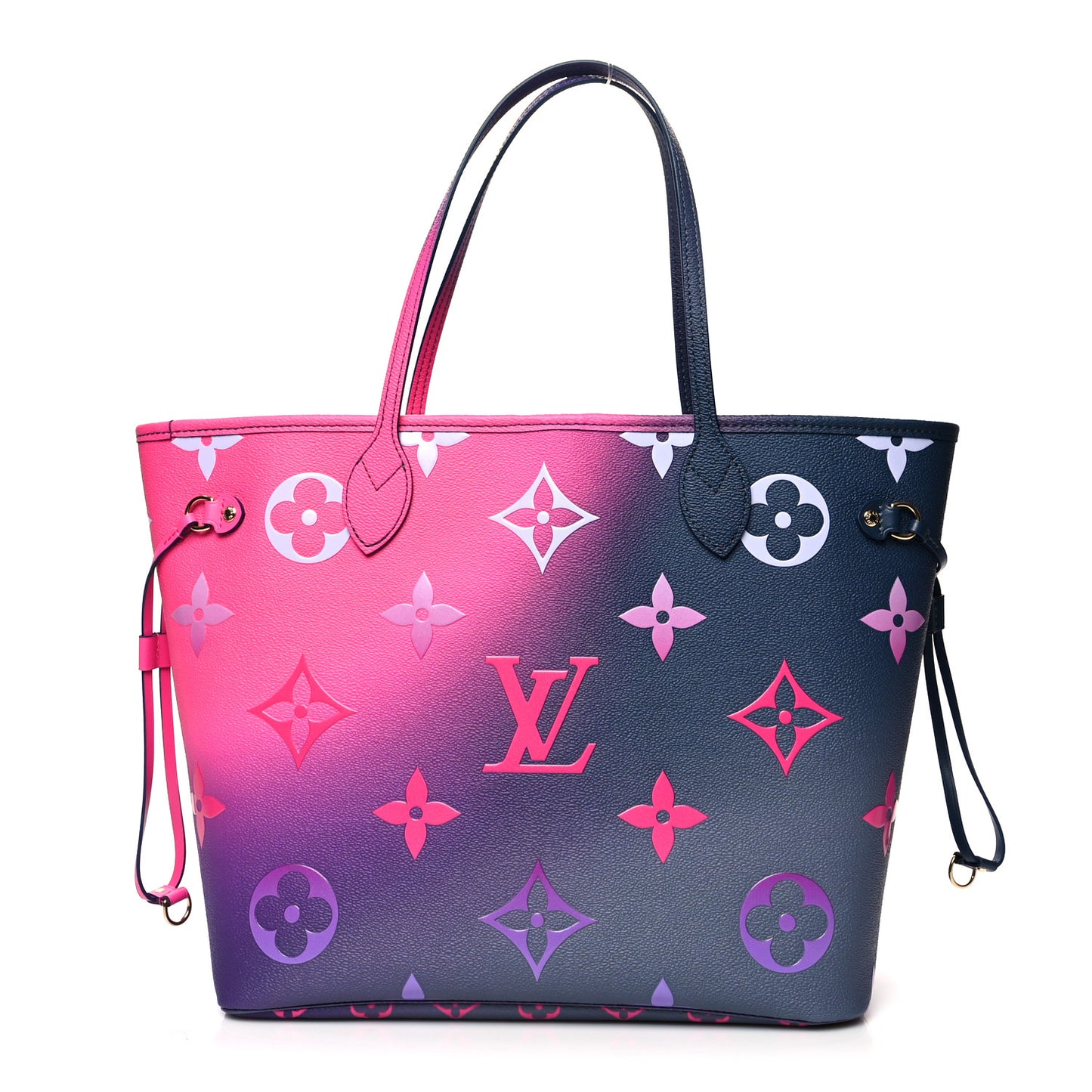 Monogram Giant Spring In The City Neverfull MM Midnight Fuchsia
