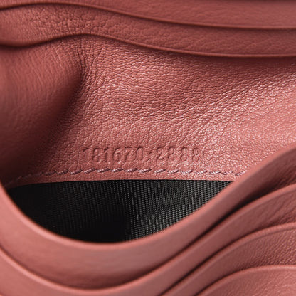 Gucci Monogram Web Compact Flap Wallet Pink 7 of 7