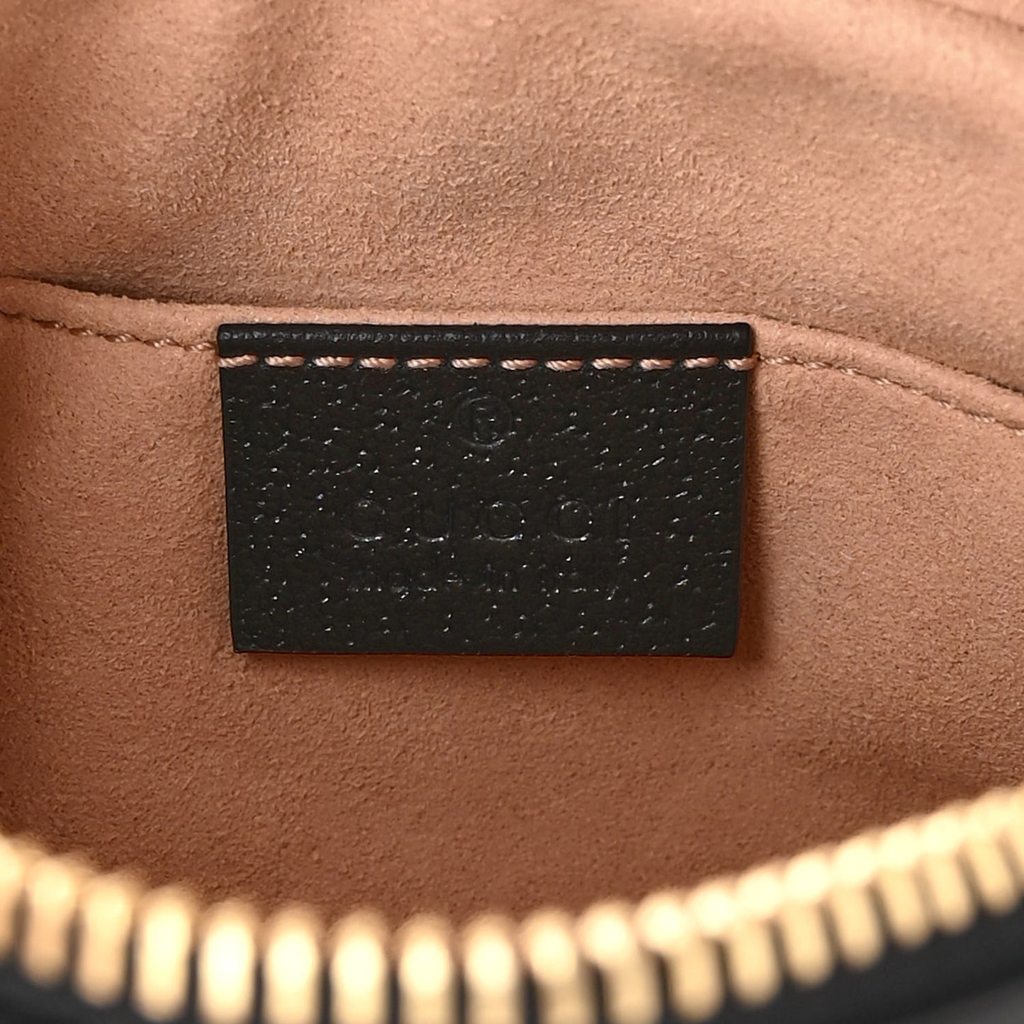 Calfskin Web Mini Ophidia Shoulder Bag Black