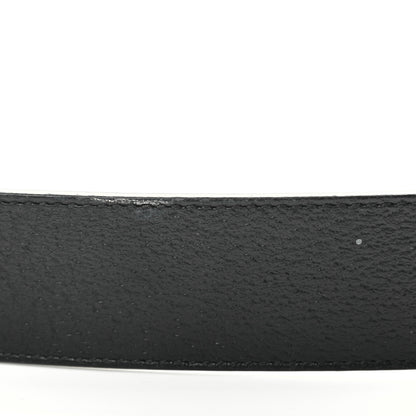 Gucci Textured Calfskin Double G 40mm Belt 80 32 Black 7 of 8