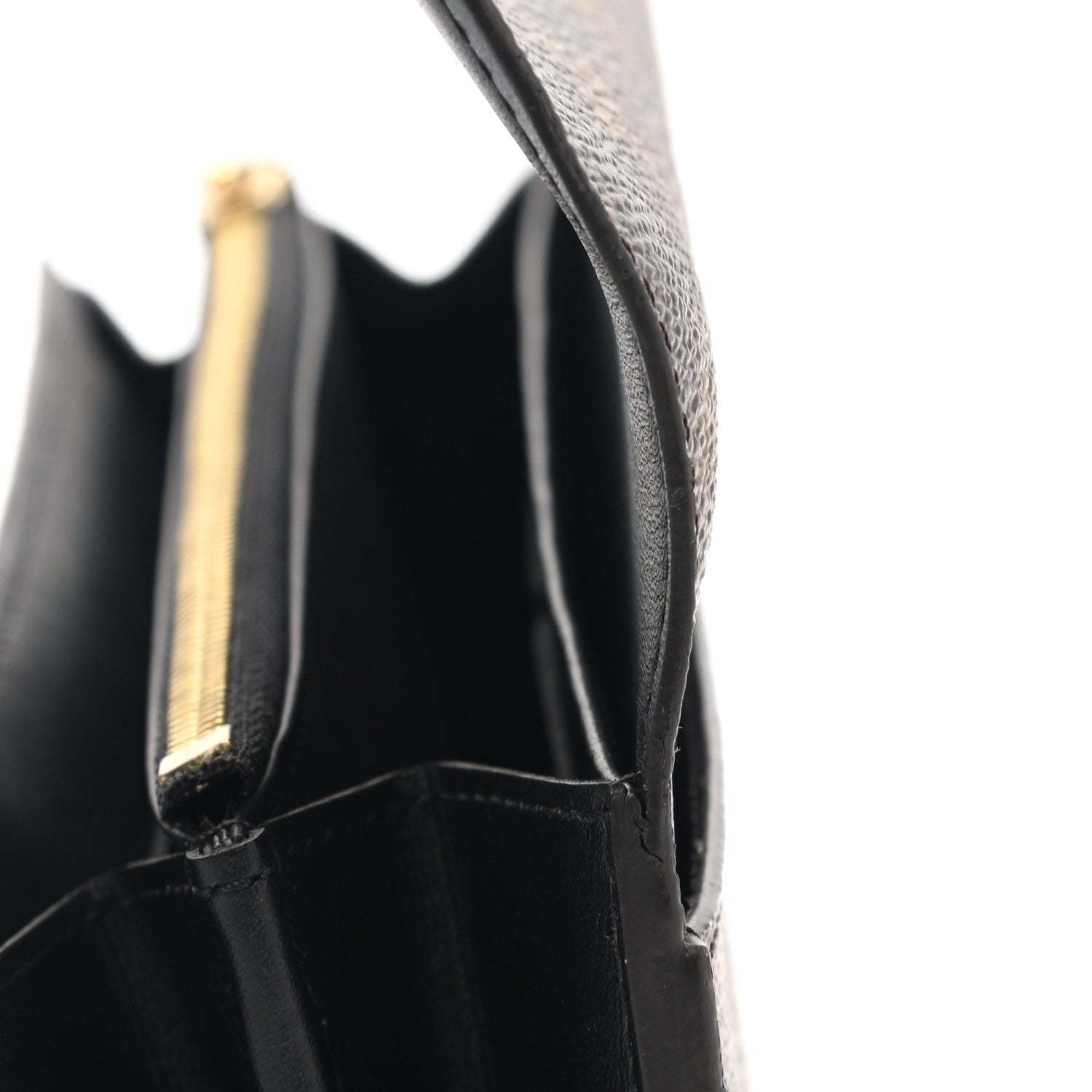 Louis Vuitton Monogram Flower Lock Long Wallet Black 9 of 10