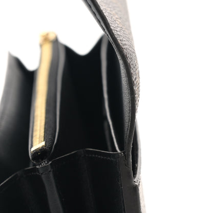 Louis Vuitton Monogram Flower Lock Long Wallet Black 9 of 10