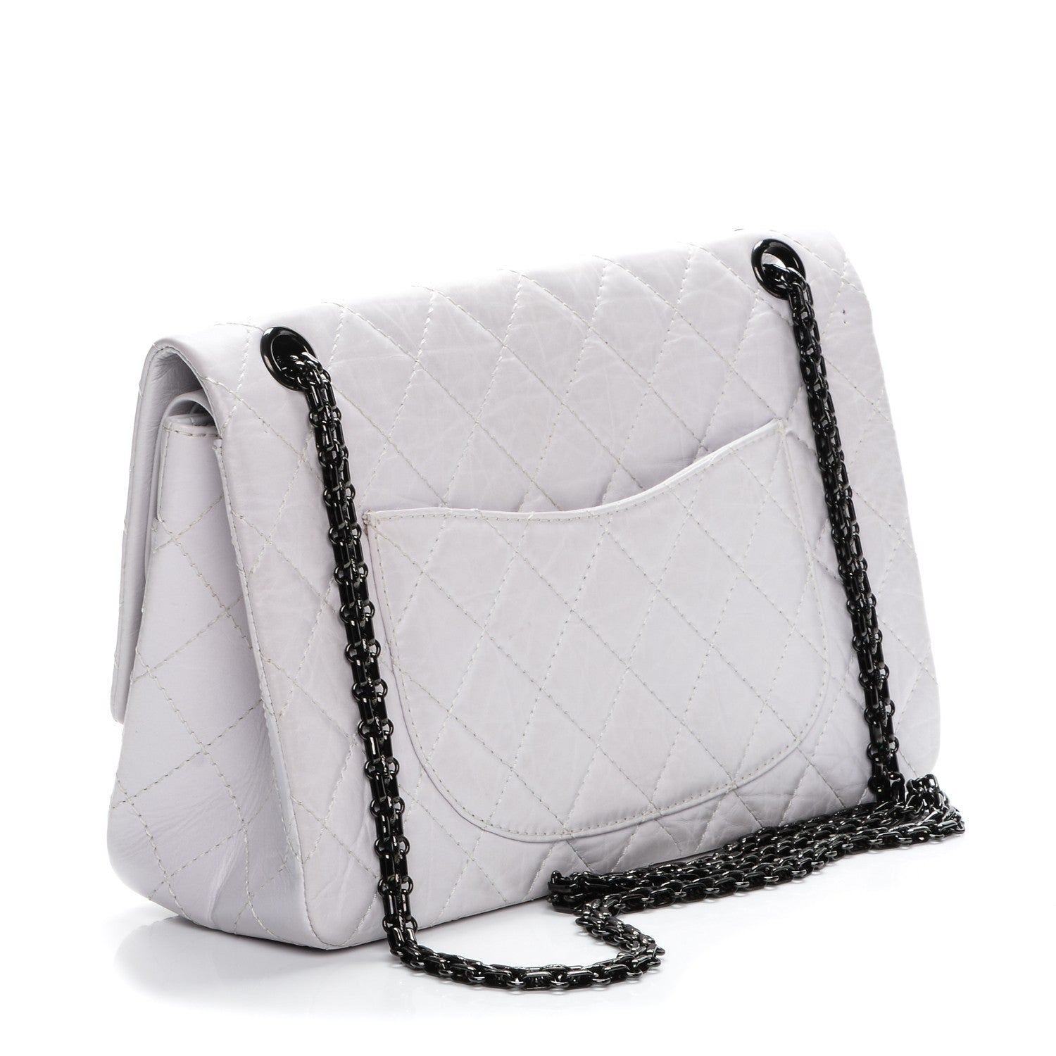 Chanel Aged Calfskin 2.55 Reissue 226 Flap White 3 of 12