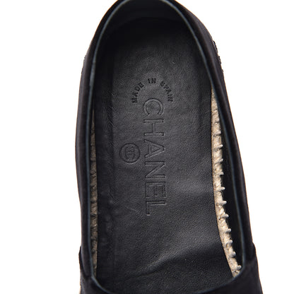 Chanel Velvet Logo Espadrilles 39 Black 7 of 10