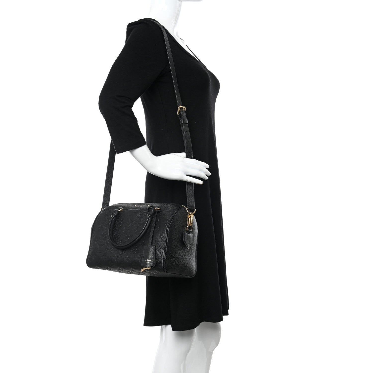 Louis Vuitton Empreinte Speedy Bandouliere 25 NM Black 2 of 10