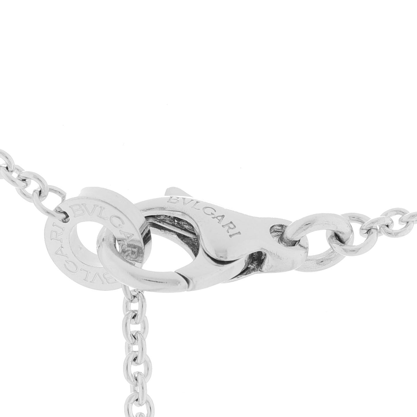 18K White Gold Diamond B.Zero1 Pendant Necklace