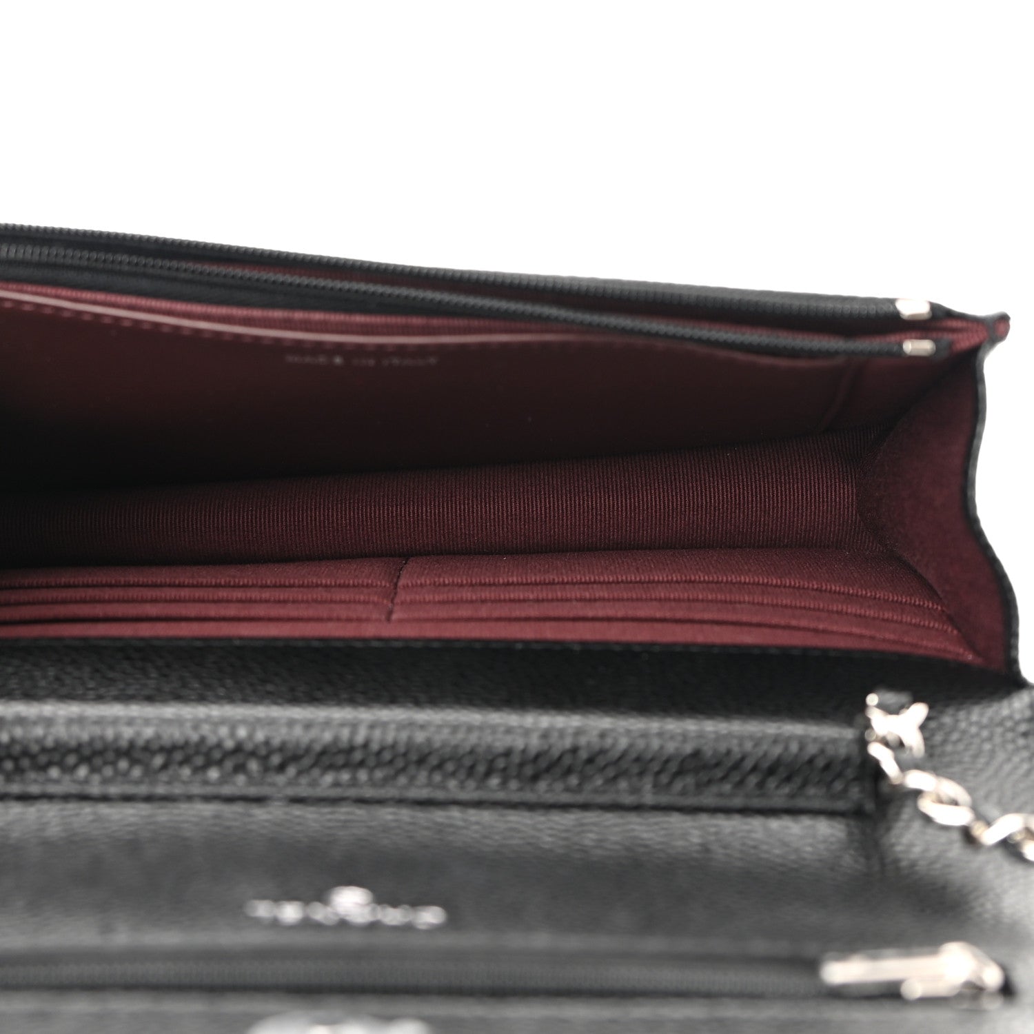 Chanel Caviar Quilted Wallet On Chain WOC Black 4 of 11