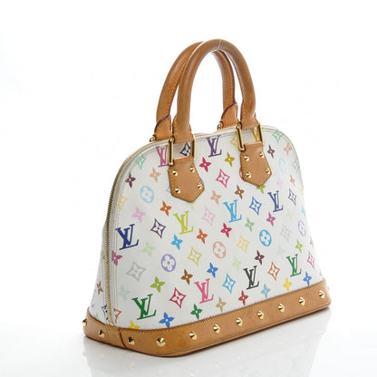 Louis Vuitton Monogram Multicolor Alma White 3 of 8