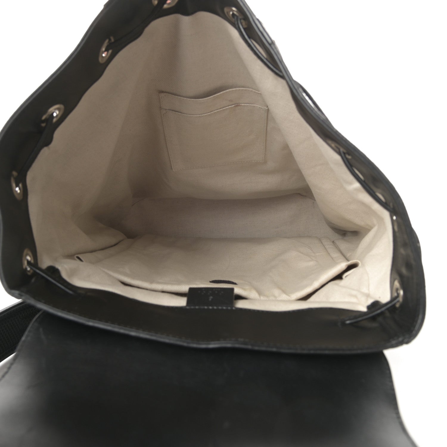 Gucci Calfskin GG Tennis Embossed Double Buckle Backpack Black 5 of 11