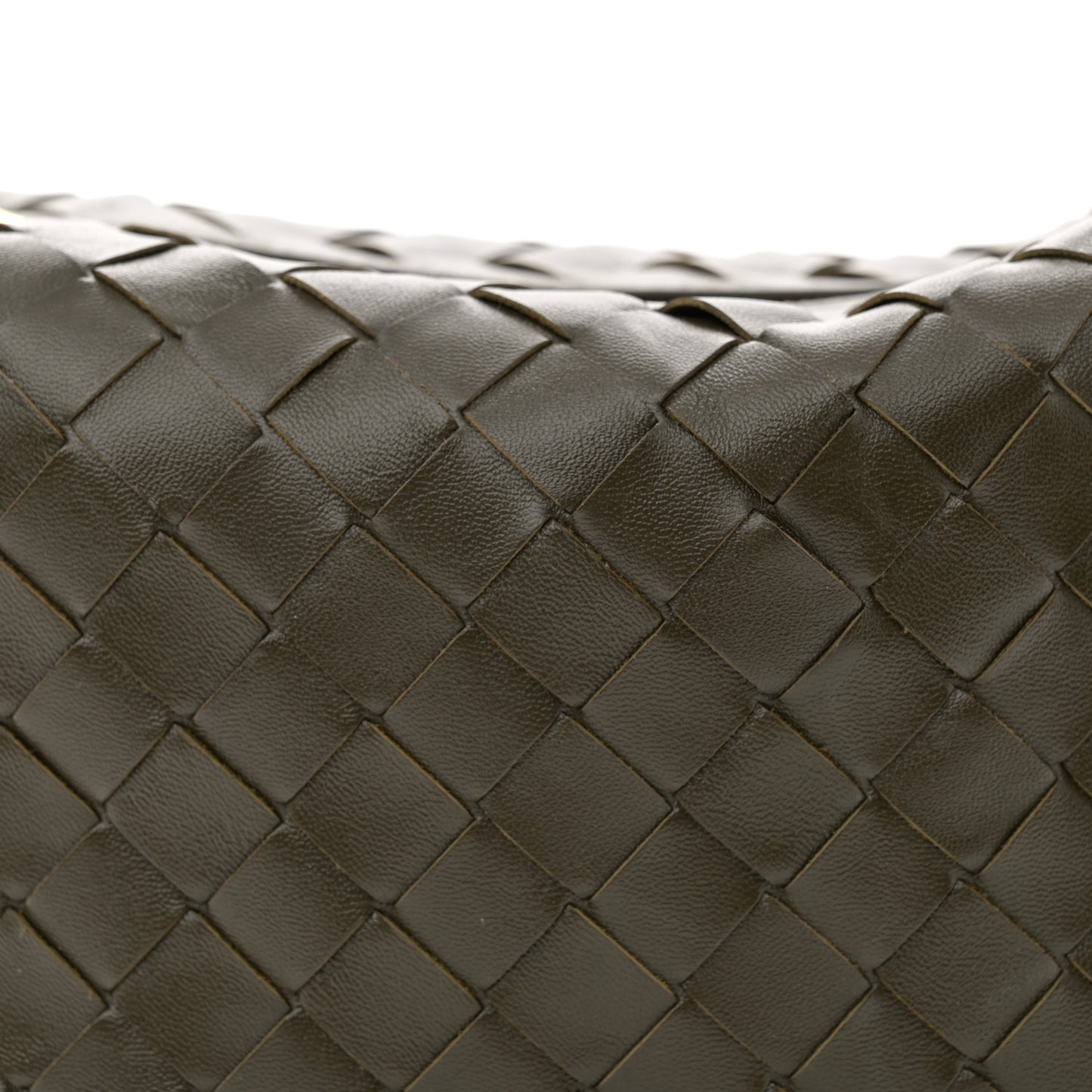 Calfskin Nappa Intrecciato Mini Wallace Kaki