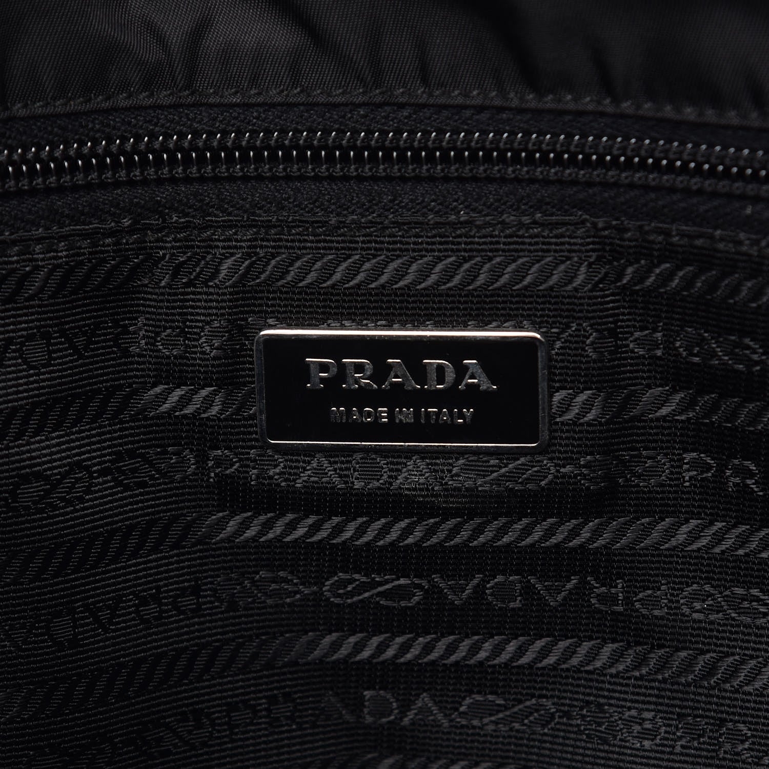 Prada Tessuto Nylon Saffiano Messenger Satchel Black 7 of 15