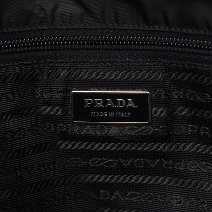 Prada Tessuto Nylon Saffiano Messenger Satchel Black 7 of 15