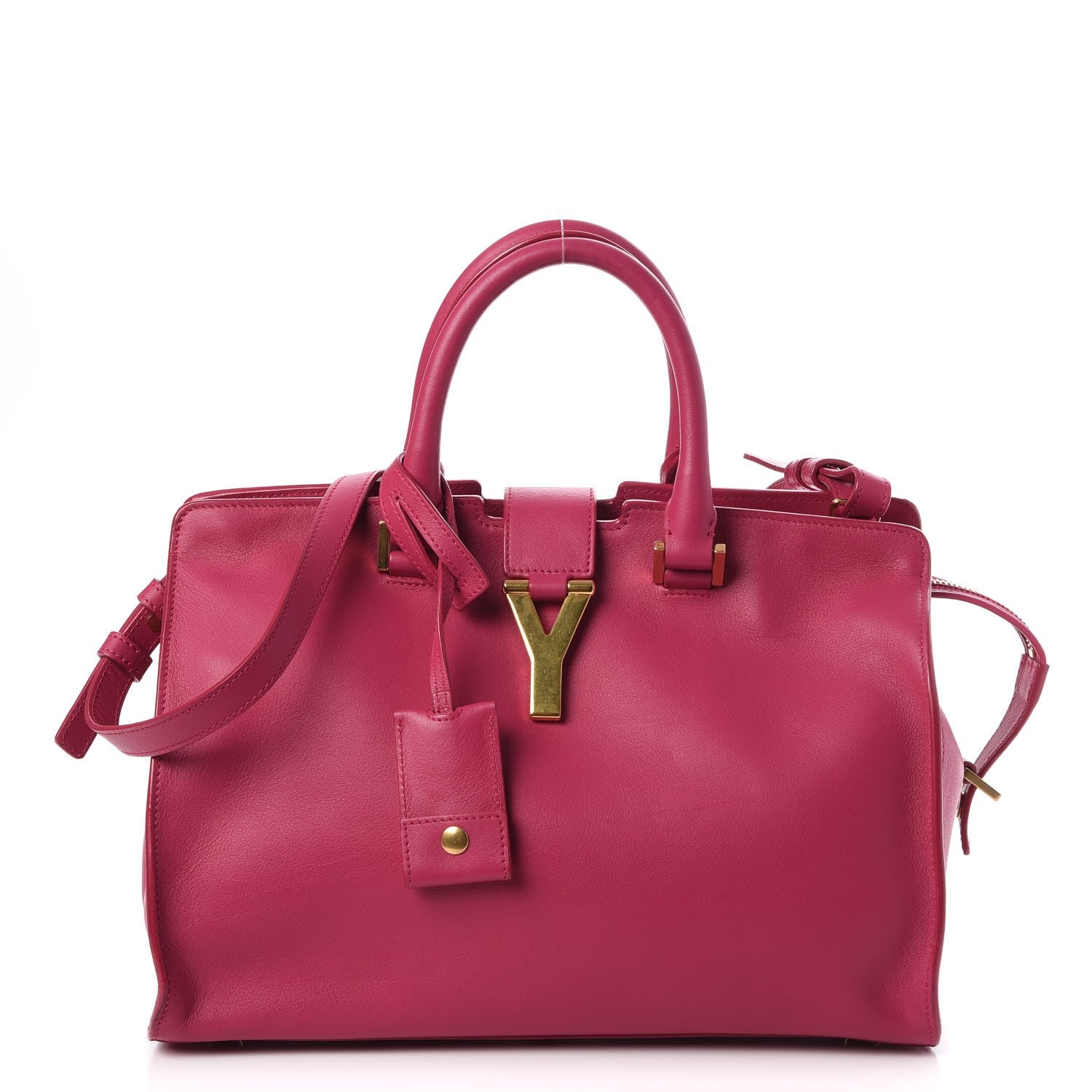 Saint Laurent Calfskin Small Classic Y Cabas Fuchsia 1 of 15