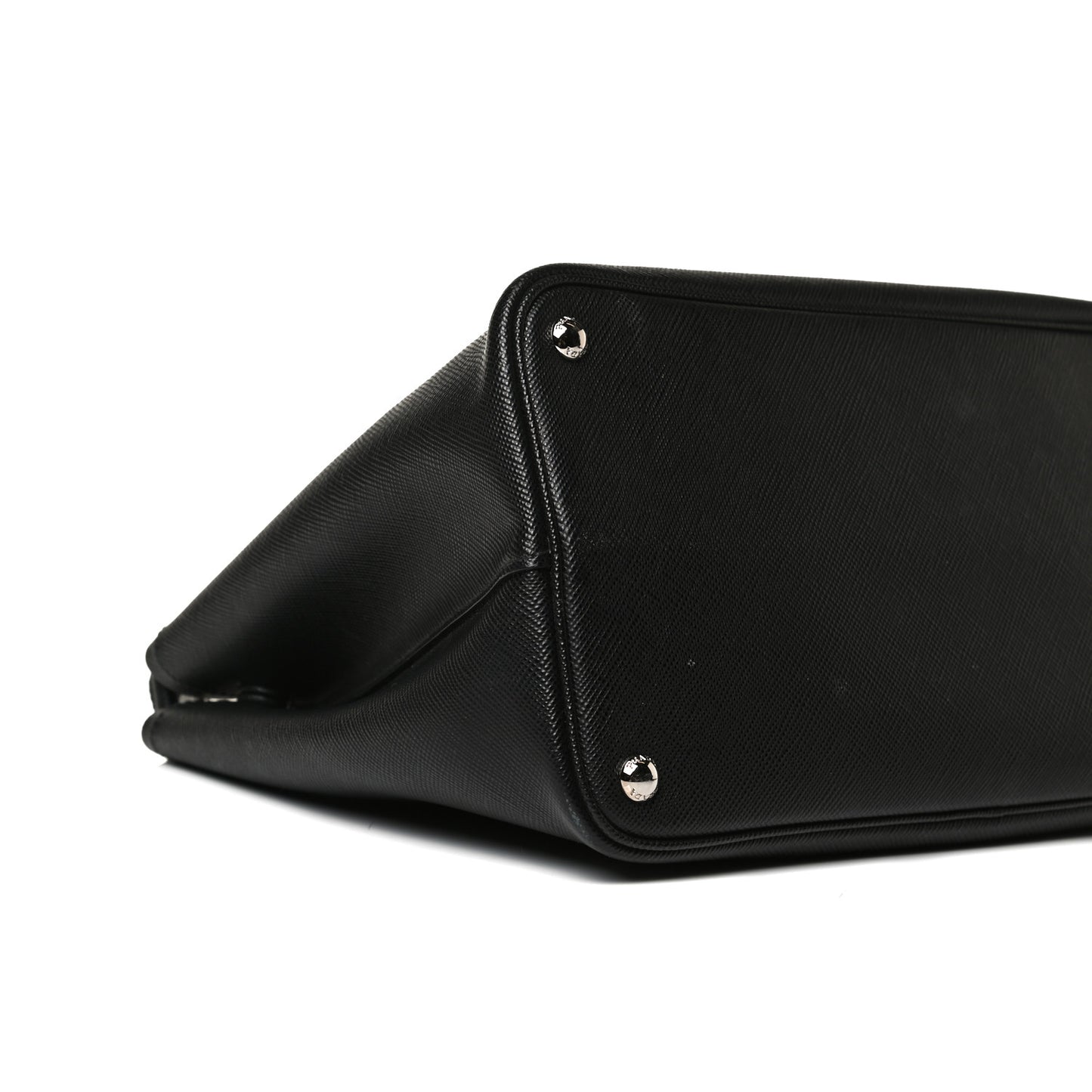 Saffiano Cuir Large Double Bag Black Mughetto