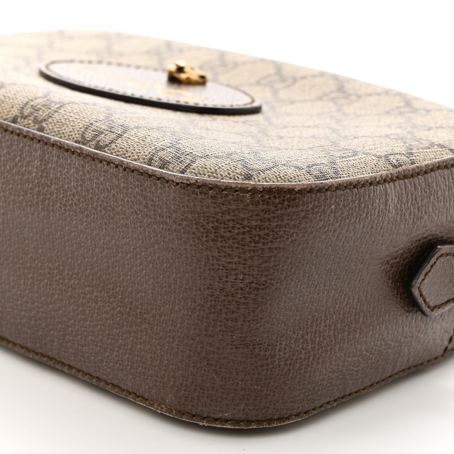 GG Supreme Monogram Web Neo Vintage Shoulder Bag Beige New Acero Crop