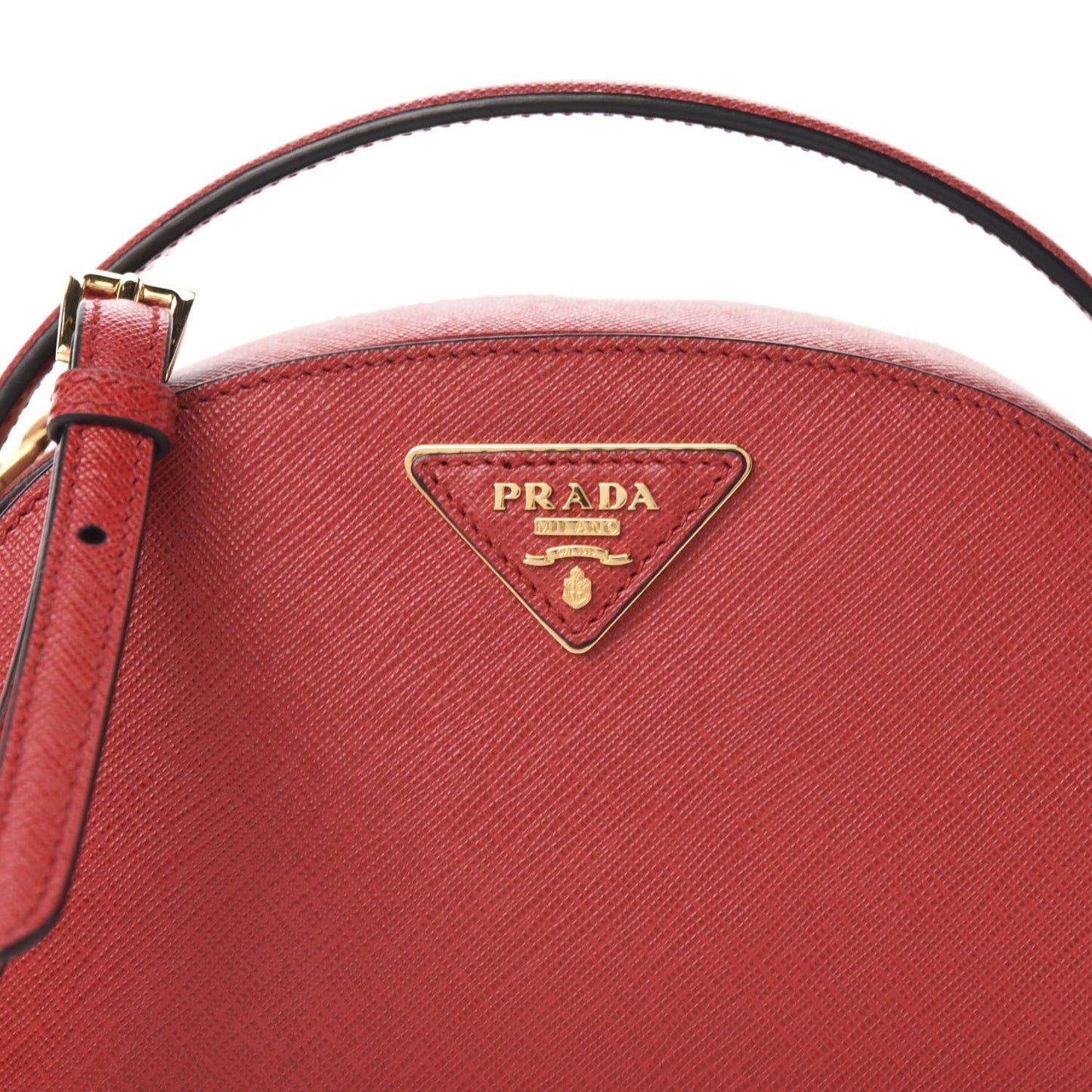 Saffiano Lux Odette Crossbody Fuoco