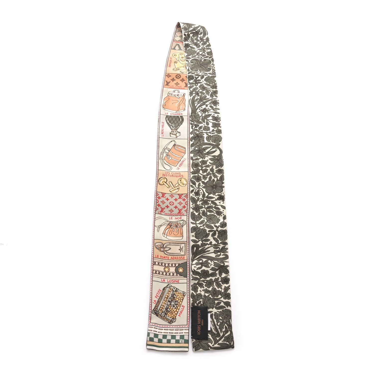Louis Vuitton Silk Jeu De Louis BB Bandeau Kaki 2 of 4