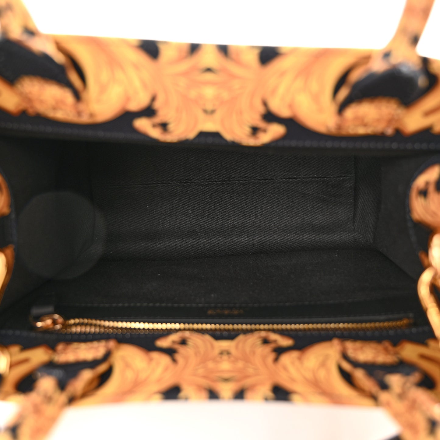 Canvas Baroque Print Medusa Small Black