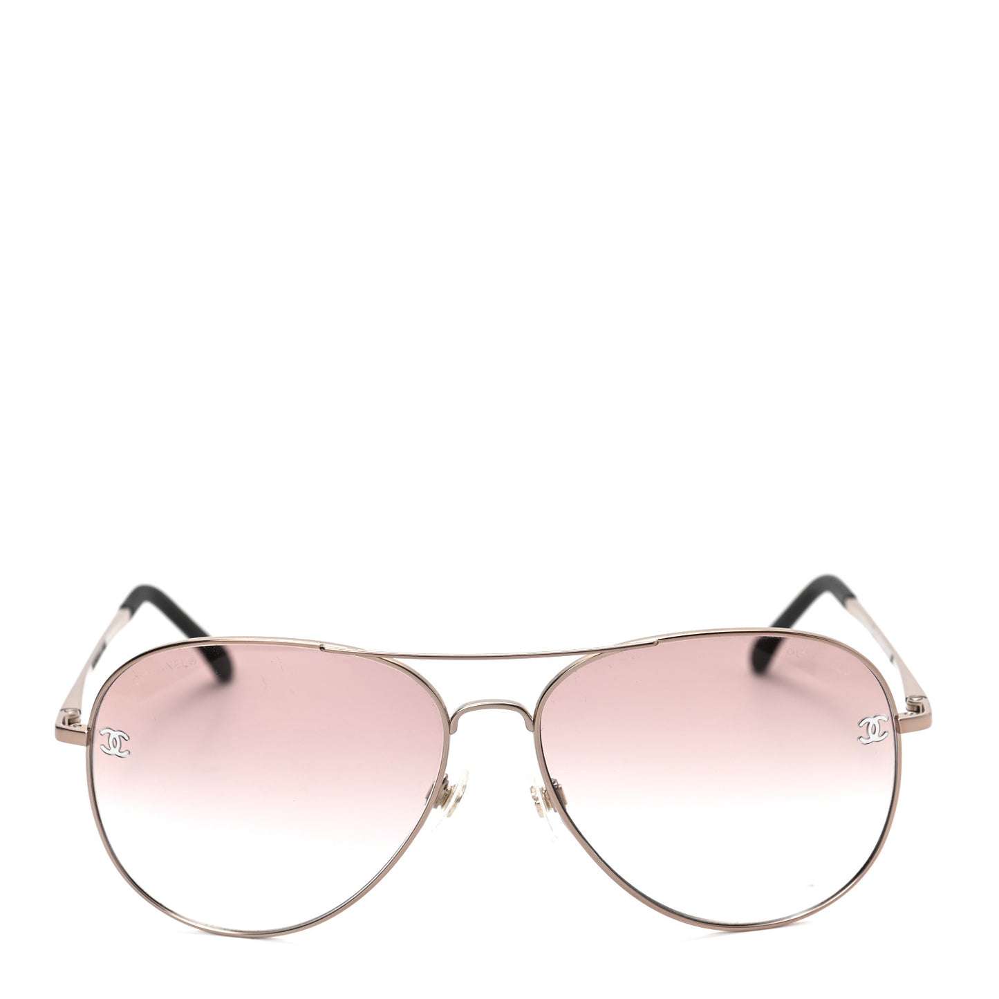 Metal Aviator CC Sunglasses 4189-T-Q Pink