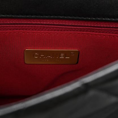 Chanel Goatskin Quilted Medium Chanel 19 Flap Black 6 of 10
