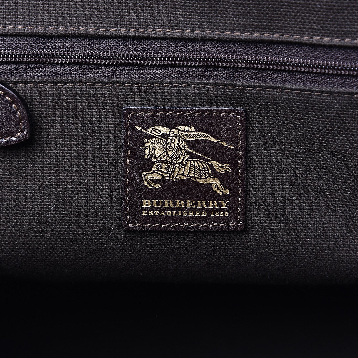 Burberry Haymarket Check Tote Chocolate 6 of 14
