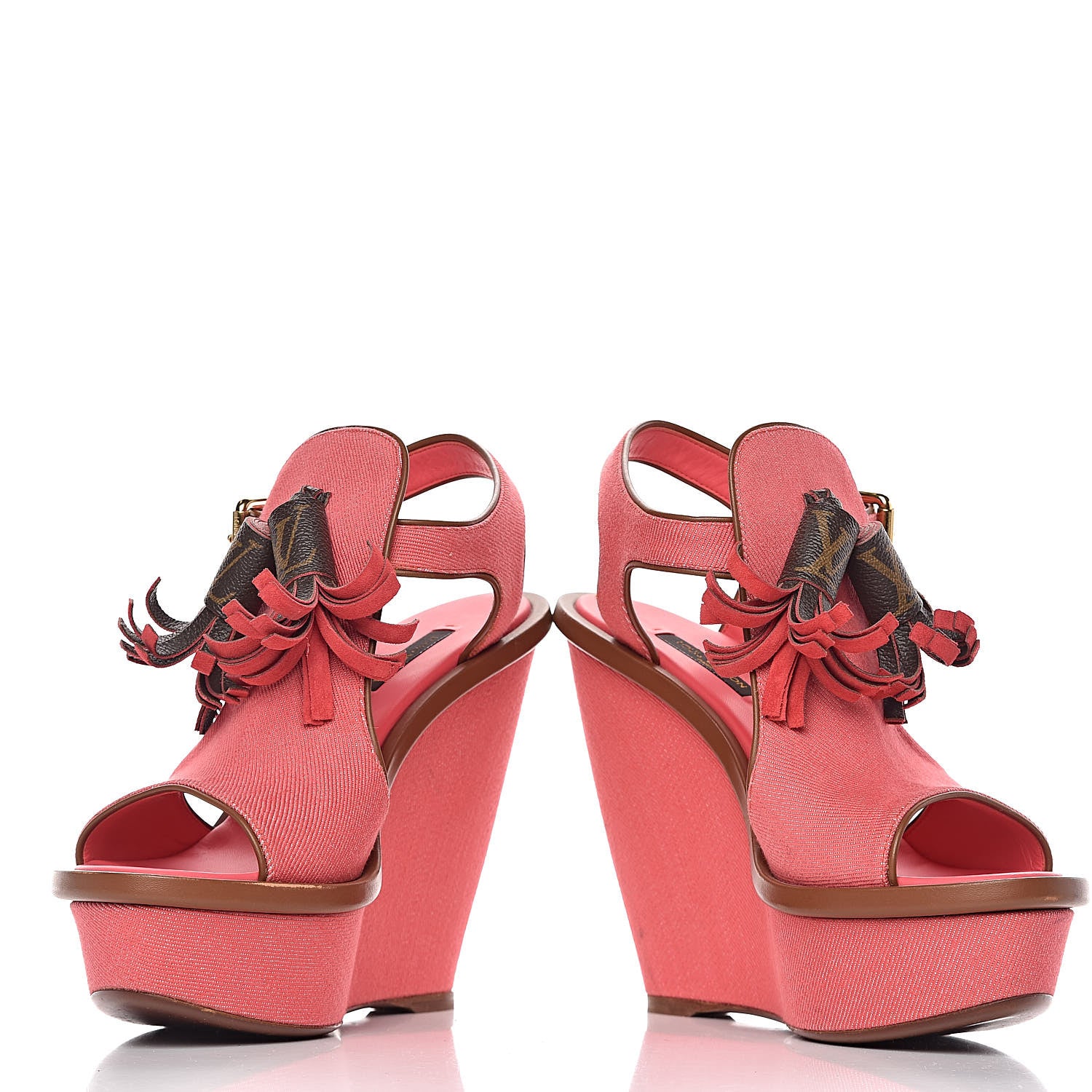 Louis Vuitton Canvas Destination Wedges 39 Coraile 5 of 19