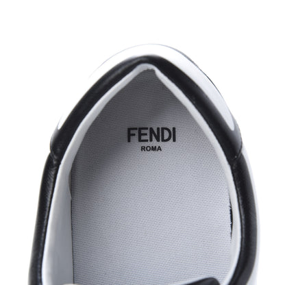 Fendi X JOSHUA VIDES Nappa Rockoclick Slip On Sneakers 40 Snow White Black 7 of 9