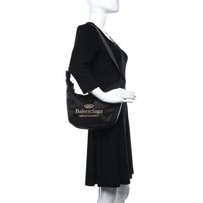 Balenciaga Nylon Hotel Sling Bag Black 2 of 9