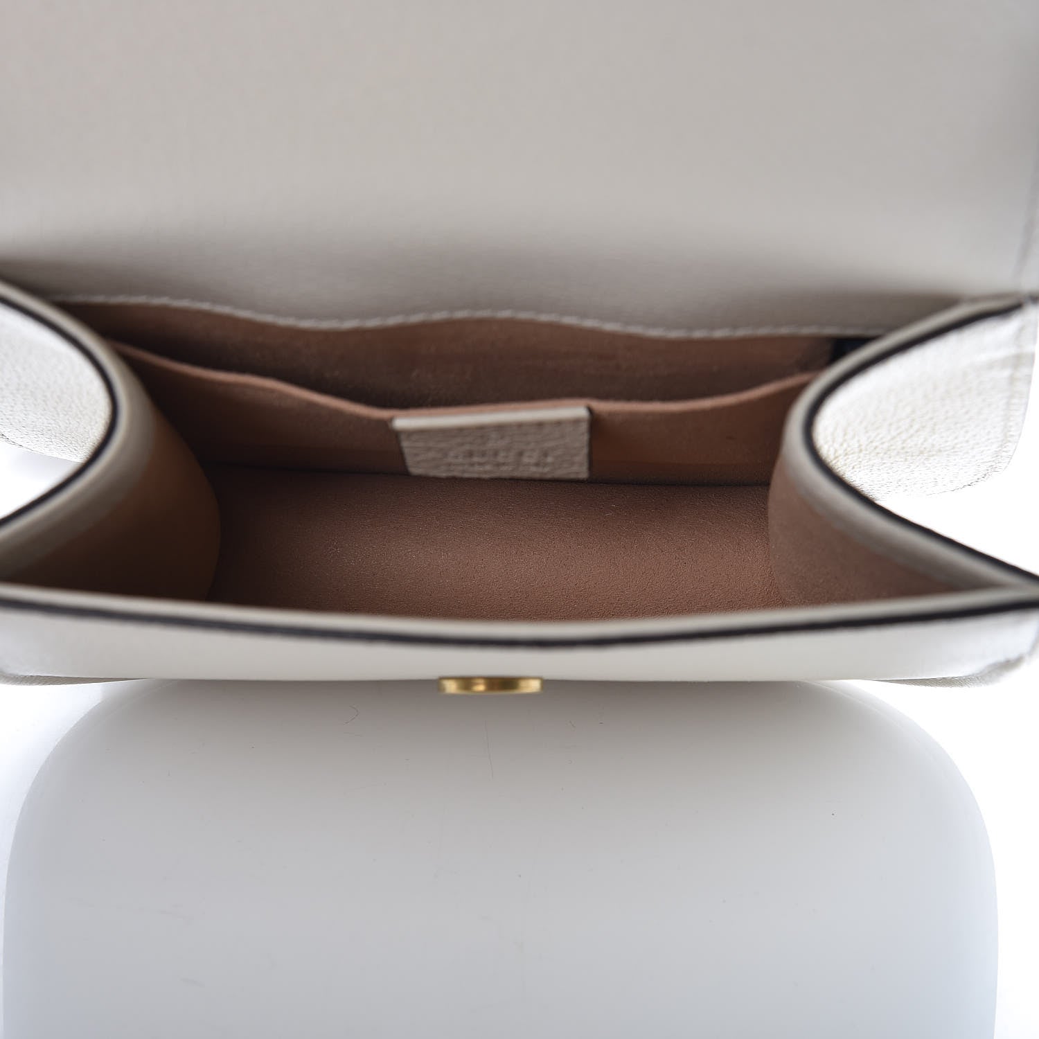 Gucci Calfskin Web Stripe Butterfly Small Totem Shoulder Bag White 7 of 10