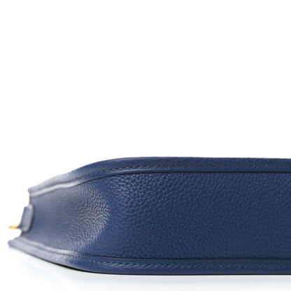 Hermes Taurillon Clemence Flipperball Sangle Evelyne TPM Bleu Saphir Black Bleu Saphir 5 of 8
