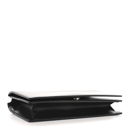 Saint Laurent Smooth Calfskin Monogram Crossbody Bag Black 4 of 10