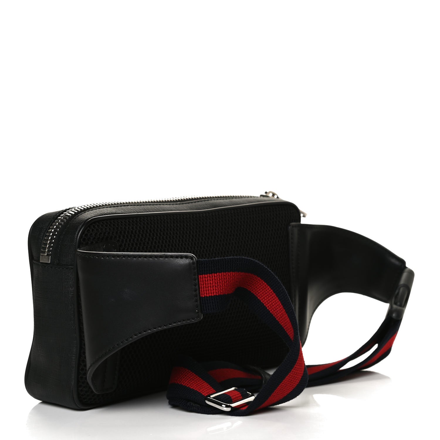 Gucci Soft GG Supreme Monogram Web Belt Bag Black Grey 4 of 35