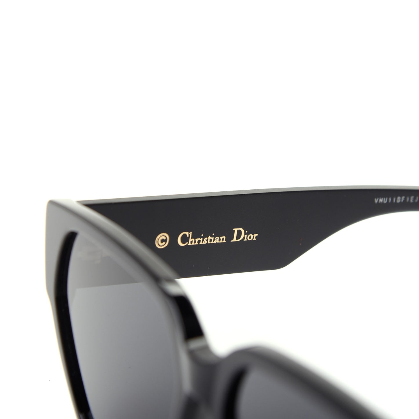 Acetate Square DiorID1 Sunglasses Black